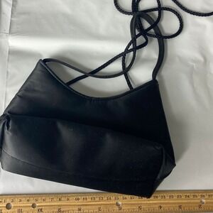 Black Evening Bag Clutch Small Chain Strap Formal Party